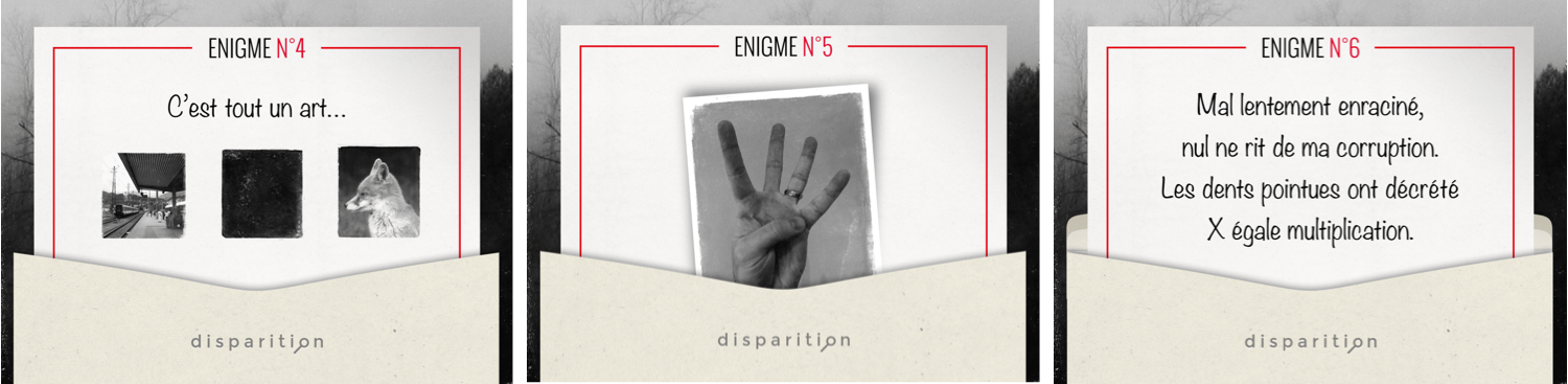 ENIGMES DISPARITION AU FURET