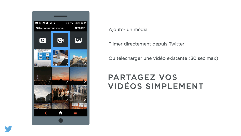 twitter upload vidéo