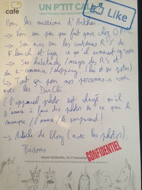 Les missions d'Arthur